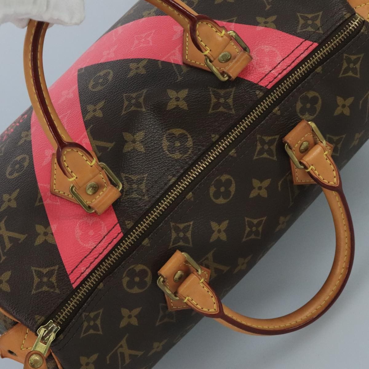 Louis Vuitton Louis Vuitton Speedy Handbag Limited Edition V Monogram Canvas Size ONE SIZE - 18 Thumbnail