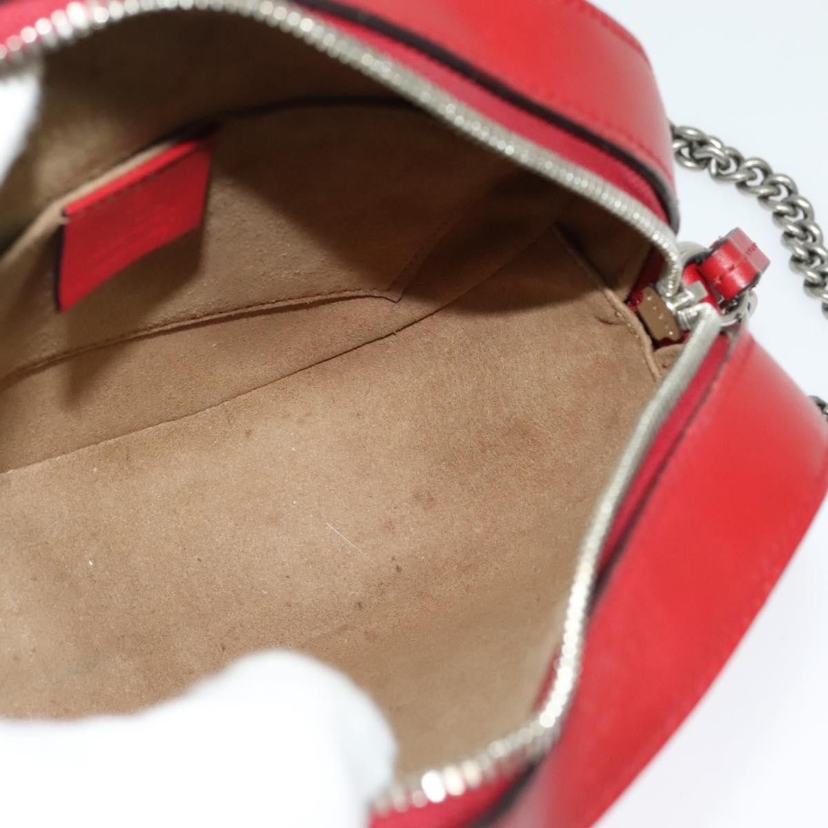 Gucci Gucci Chain Crossbody Bag Arabesque GG Coated Canvas with Leather Size ONE SIZE - 15 Thumbnail