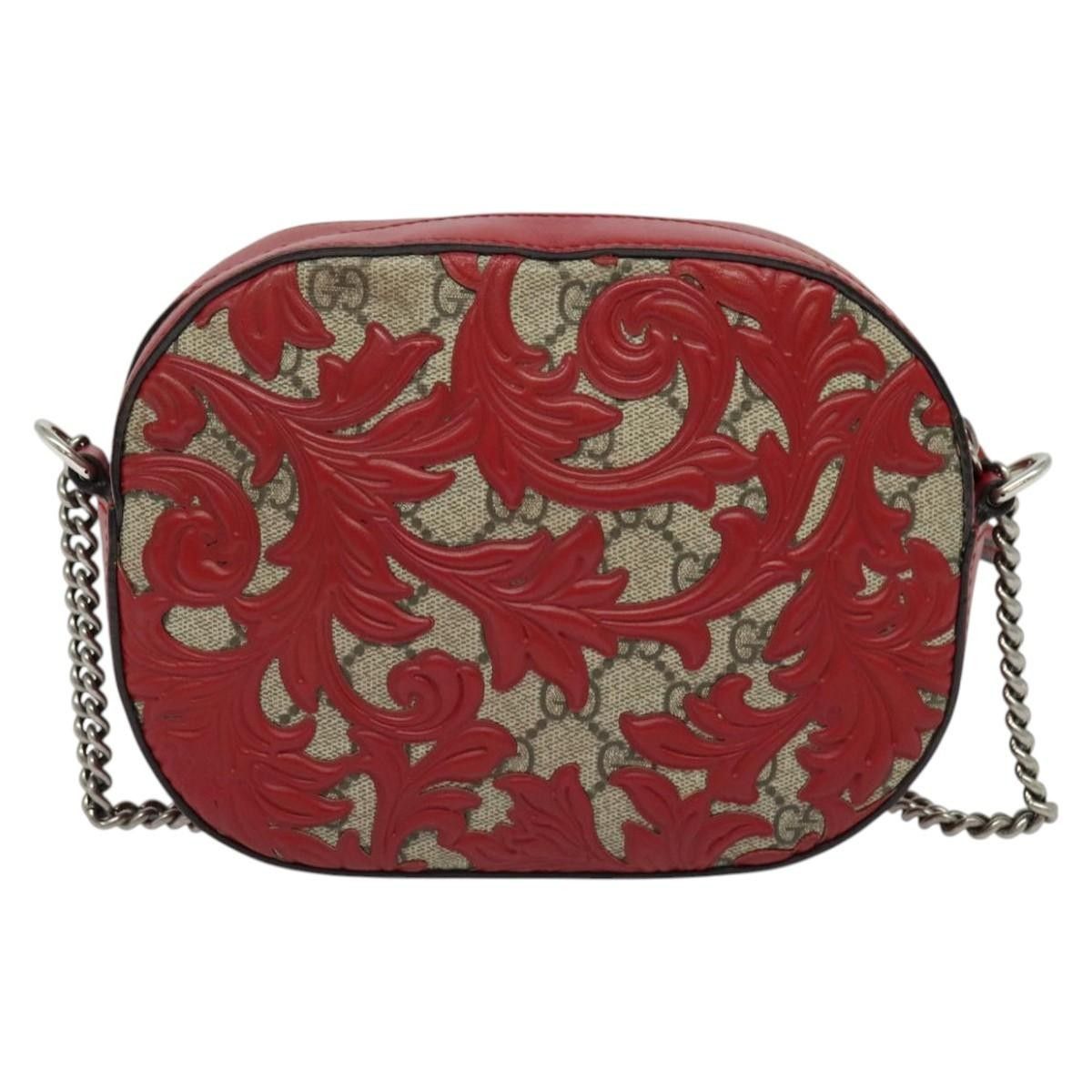 Gucci Gucci Chain Crossbody Bag Arabesque GG Coated Canvas with Leather Size ONE SIZE - 2 Thumbnail