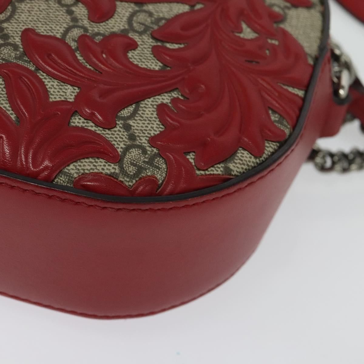 Gucci Gucci Chain Crossbody Bag Arabesque GG Coated Canvas with Leather Size ONE SIZE - 9 Thumbnail