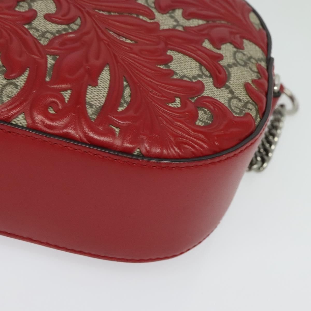 Gucci Gucci Chain Crossbody Bag Arabesque GG Coated Canvas with Leather Size ONE SIZE - 10 Thumbnail