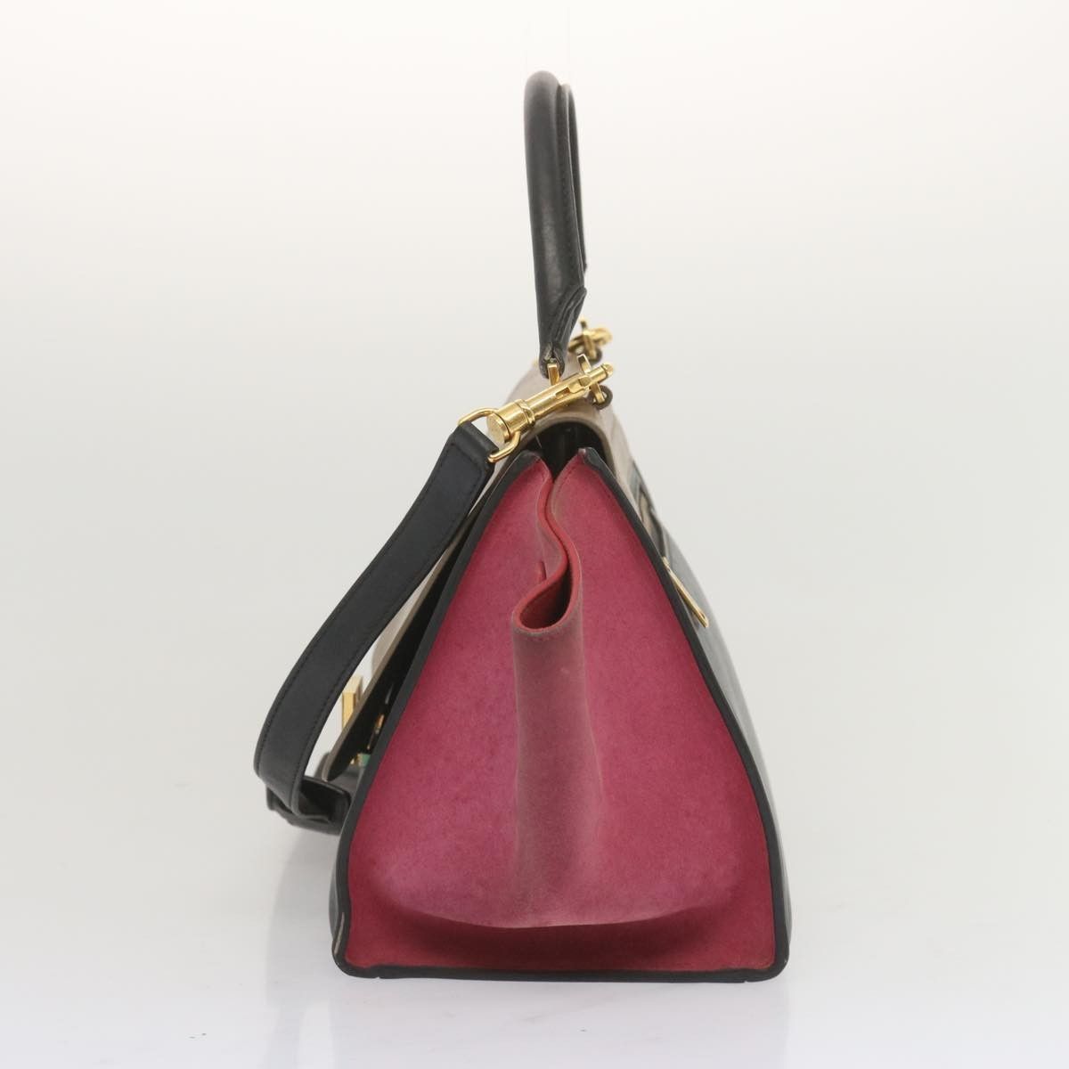 Celine Celine Trapeze Bag Leather with Suede Size ONE SIZE - 3 Thumbnail