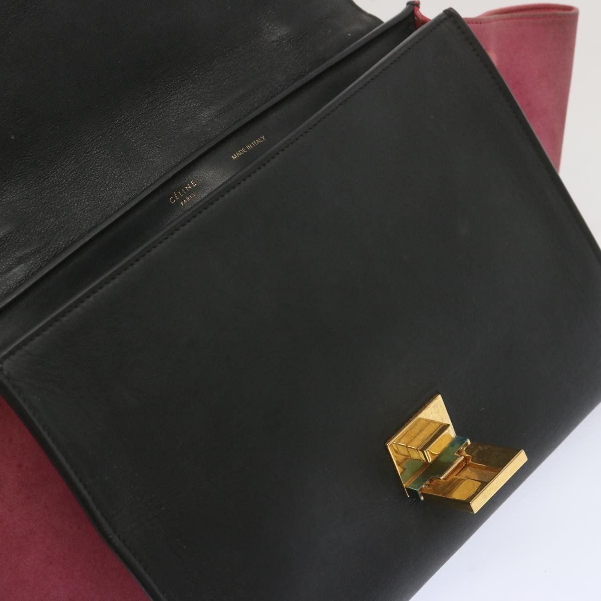 Celine Celine Trapeze Bag Leather with Suede Size ONE SIZE - 16 Thumbnail