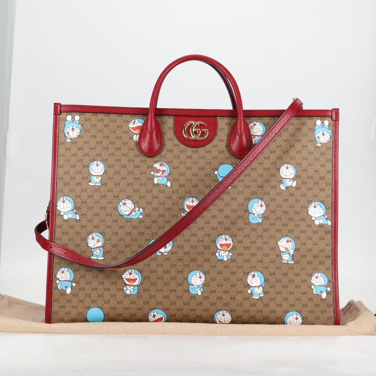 Gucci Gucci Doraemon Tote Printed Mini GG Coated Canvas Size ONE SIZE - 13 Thumbnail