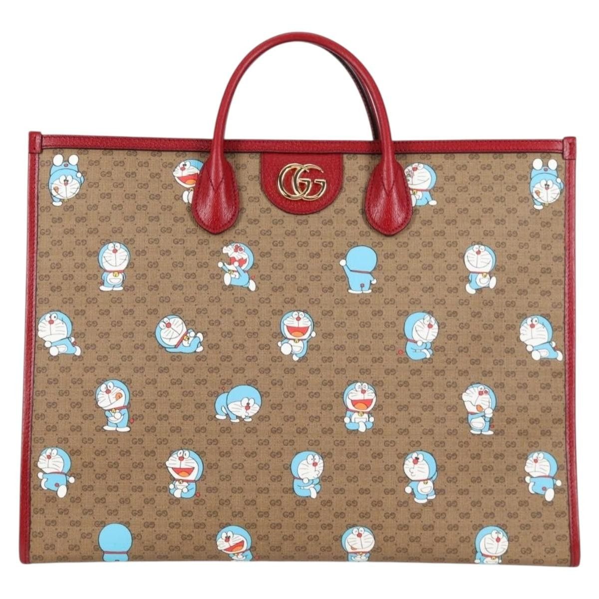 Gucci Gucci Doraemon Tote Printed Mini GG Coated Canvas Size ONE SIZE - 15 Thumbnail