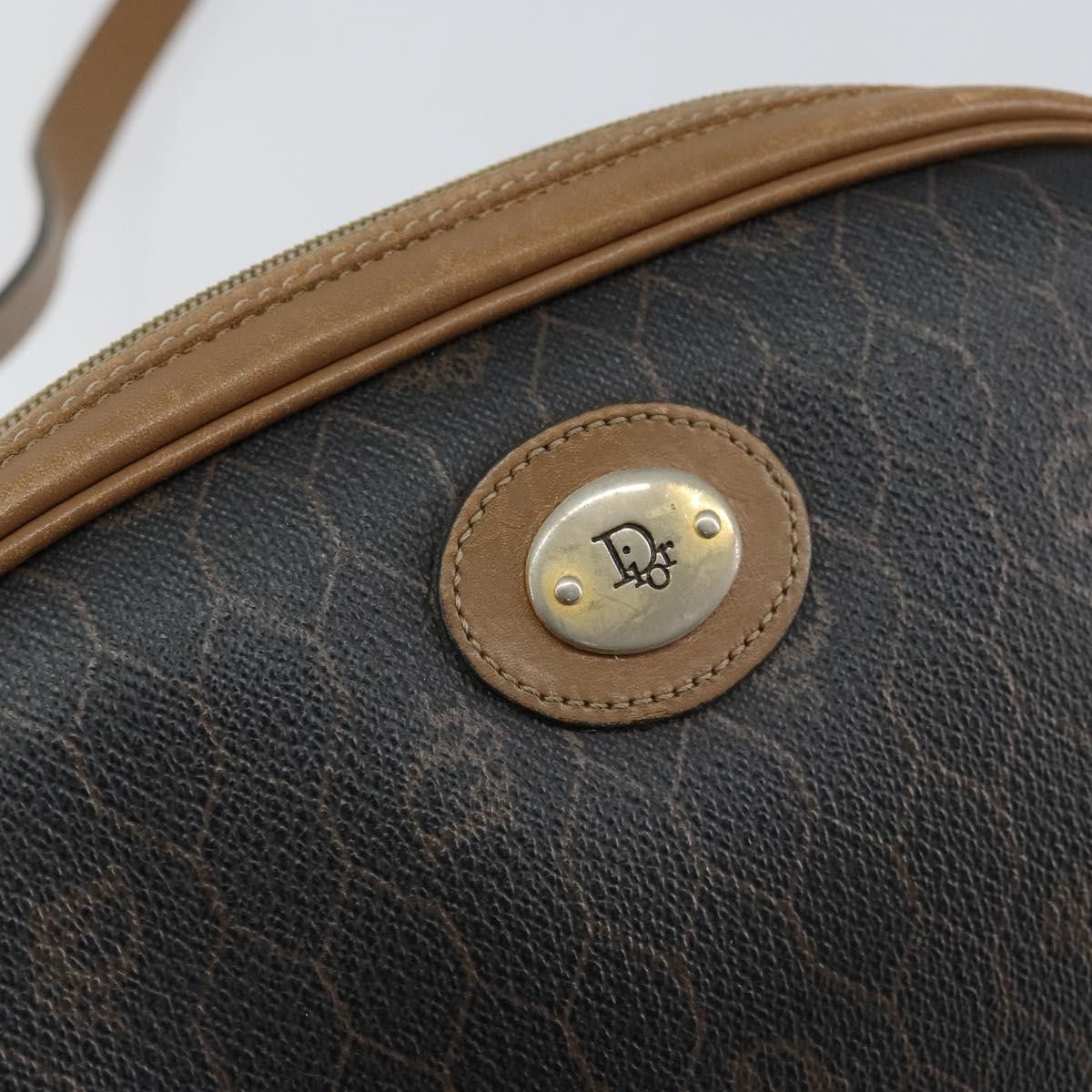 Dior Christian Dior Vintage Honeycomb Canvas and Leather Size ONE SIZE - 18 Thumbnail