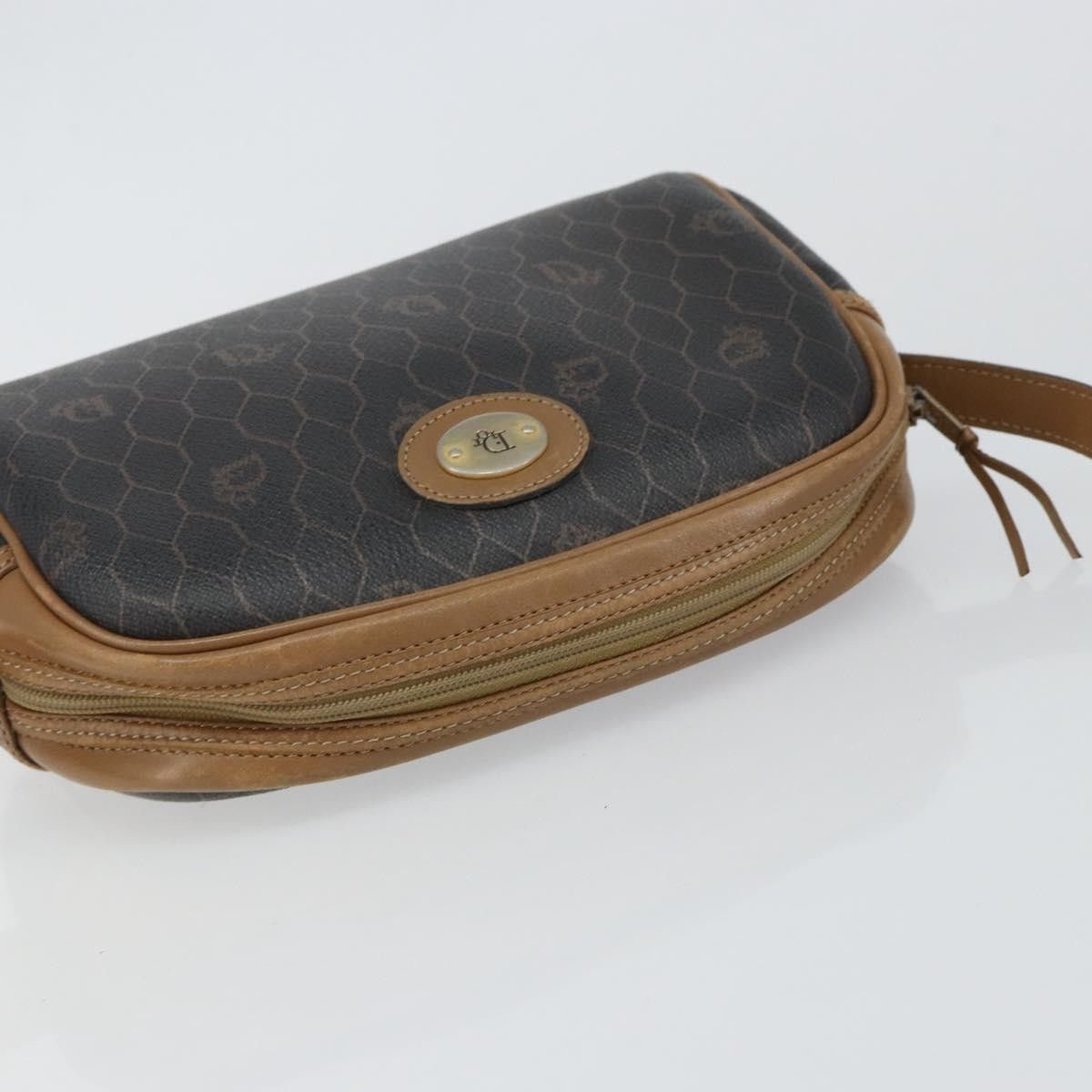 Dior Christian Dior Vintage Honeycomb Canvas and Leather Size ONE SIZE - 14 Thumbnail