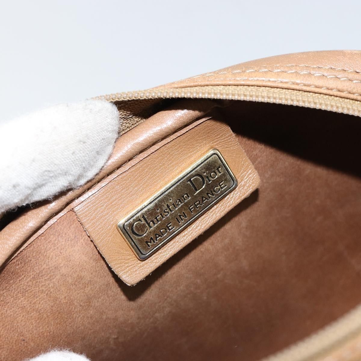 Dior Christian Dior Vintage Honeycomb Canvas and Leather Size ONE SIZE - 6 Thumbnail