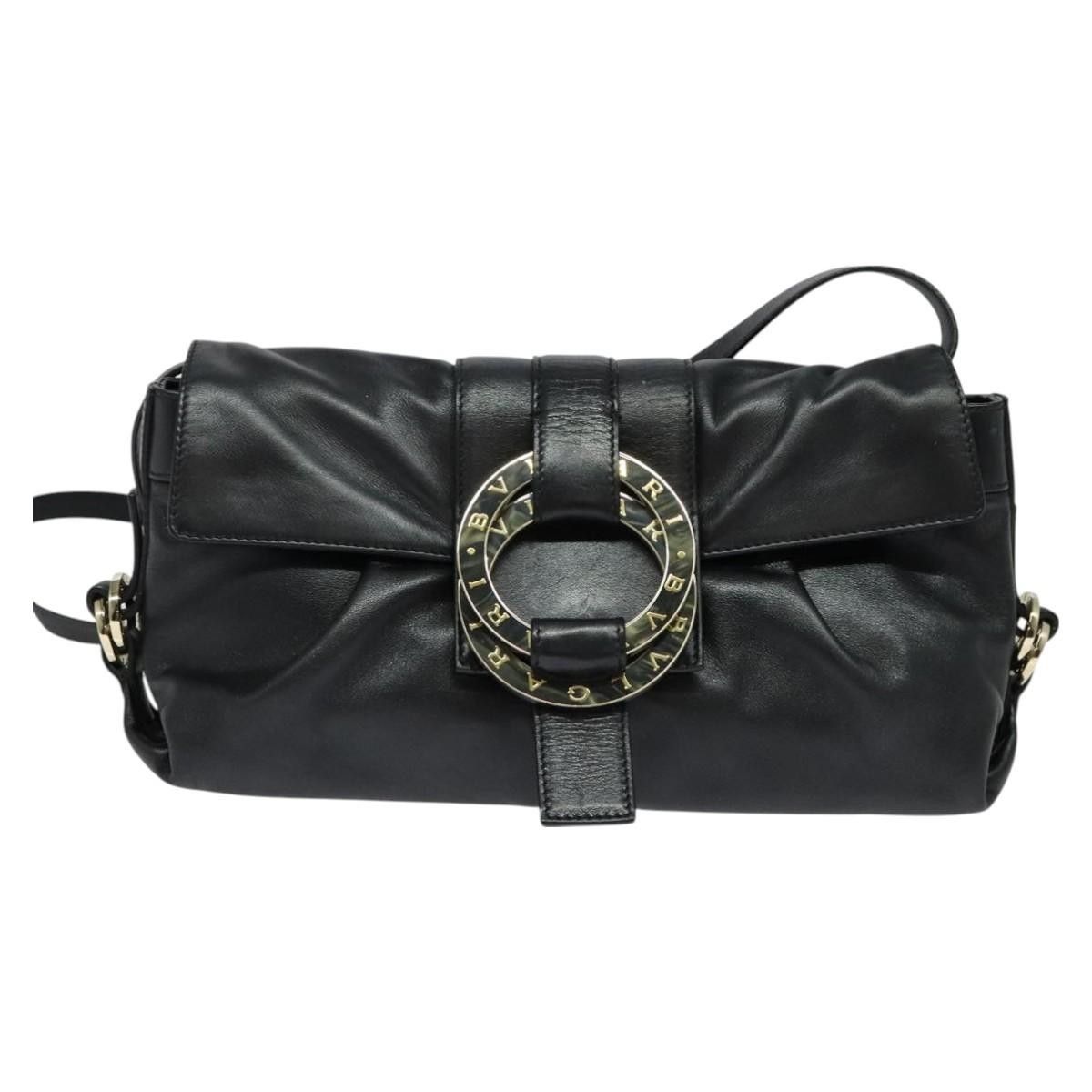 Bvlgari Bvlgari Chandra Flap Shoulder Bag Leather Size ONE SIZE - 19 Thumbnail
