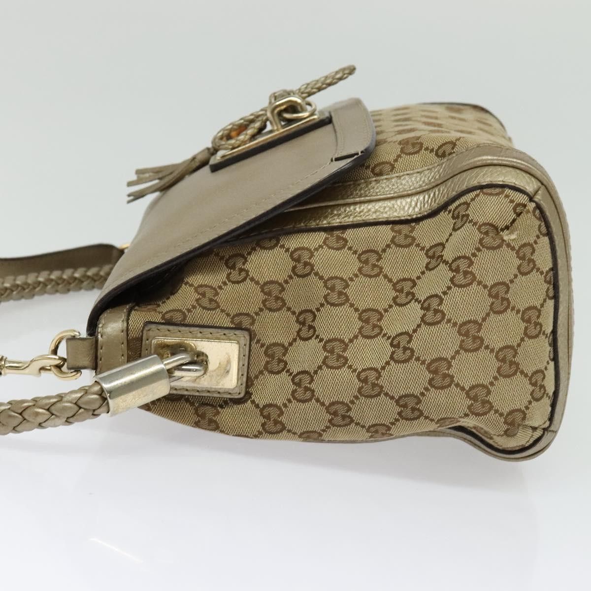 Gucci Gucci Bella Flap Shoulder Bag GG Canvas with Leather Size ONE SIZE - 3 Thumbnail