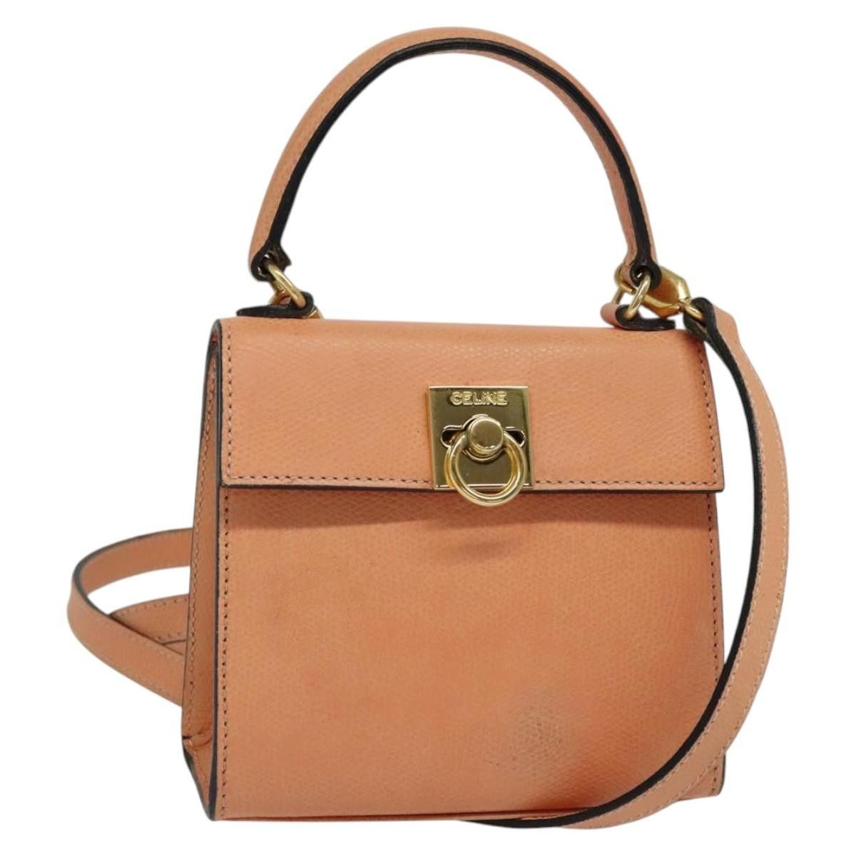 Celine Celine Vintage Convertible Turnlock Top Handle Bag Leather Size ONE SIZE - 13 Thumbnail