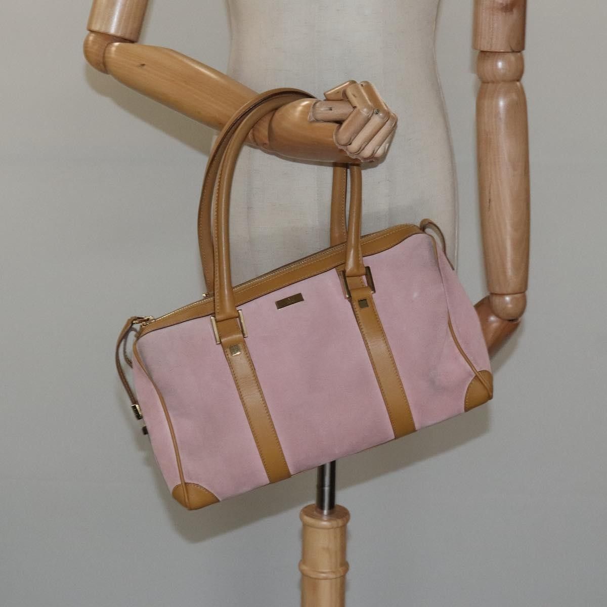 Gucci Gucci Vintage Zip Boston Bag Suede Size ONE SIZE - 13 Thumbnail