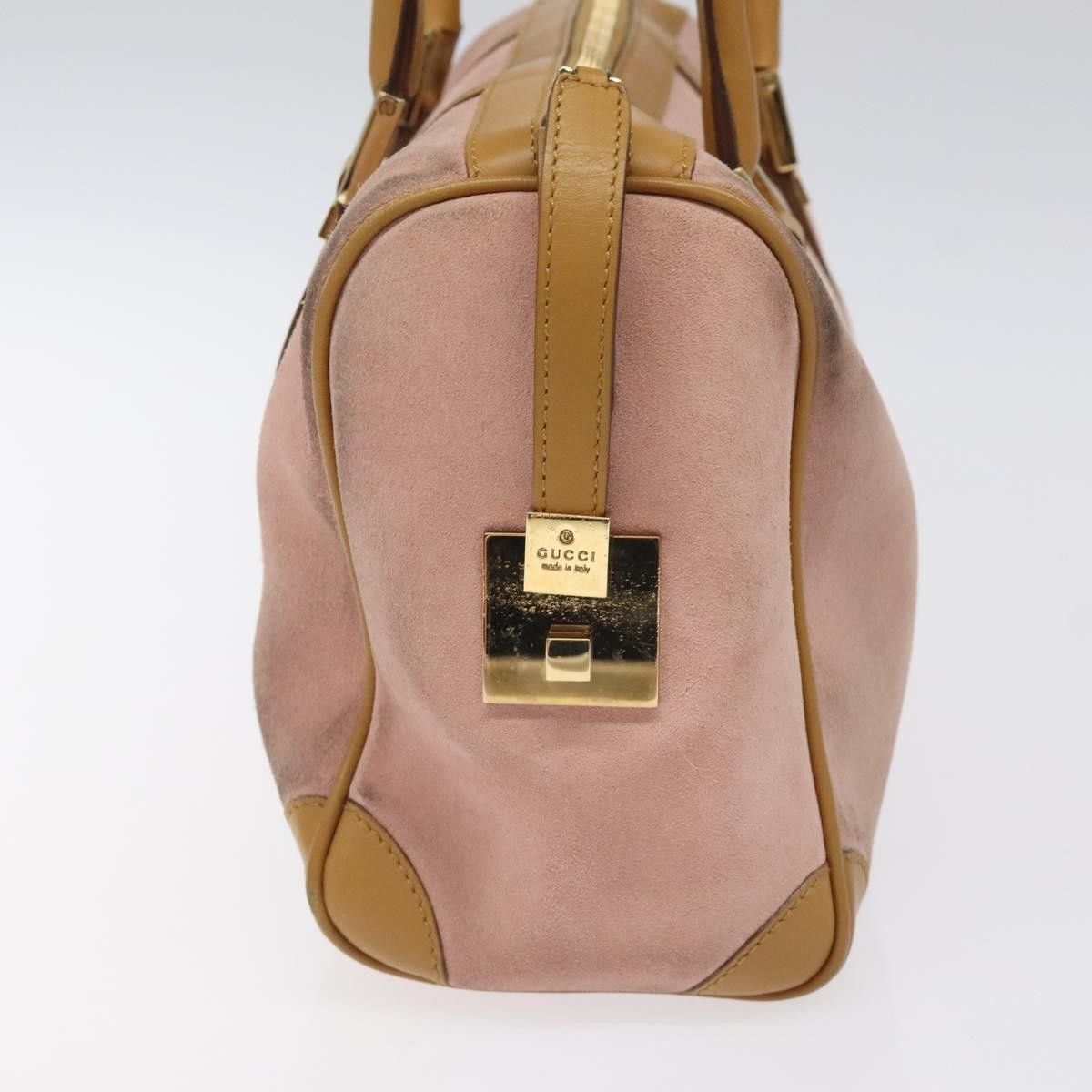 Gucci Gucci Vintage Zip Boston Bag Suede Size ONE SIZE - 3 Thumbnail