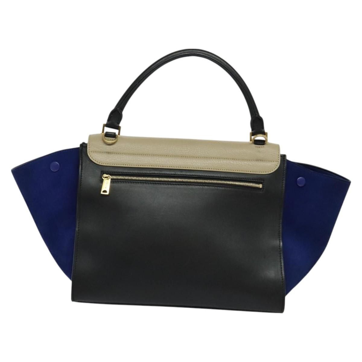 Celine Celine Trapeze Bag Leather with Suede Size ONE SIZE - 2 Thumbnail