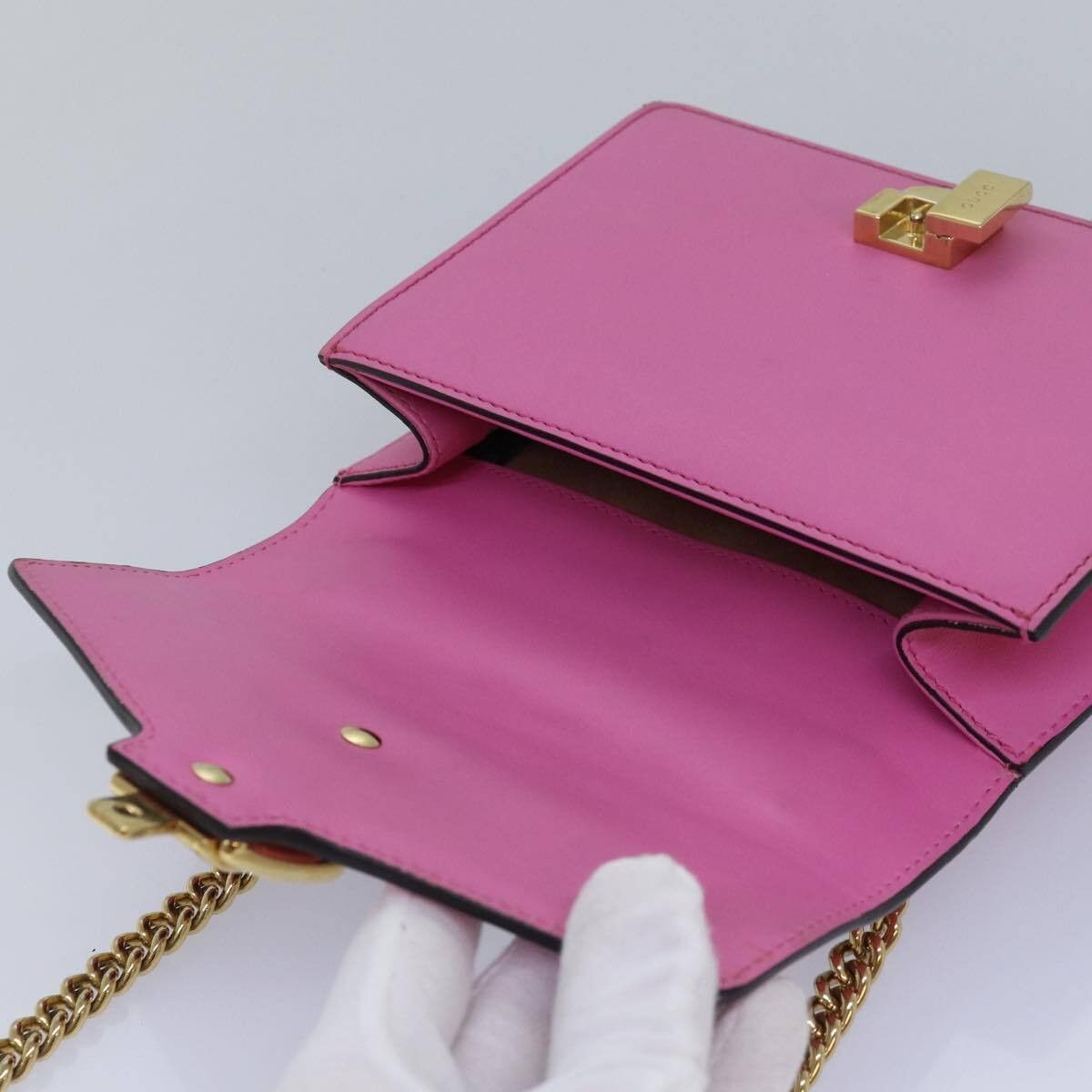 Gucci Gucci Sylvie Chain Shoulder Bag Leather Size ONE SIZE - 16 Thumbnail