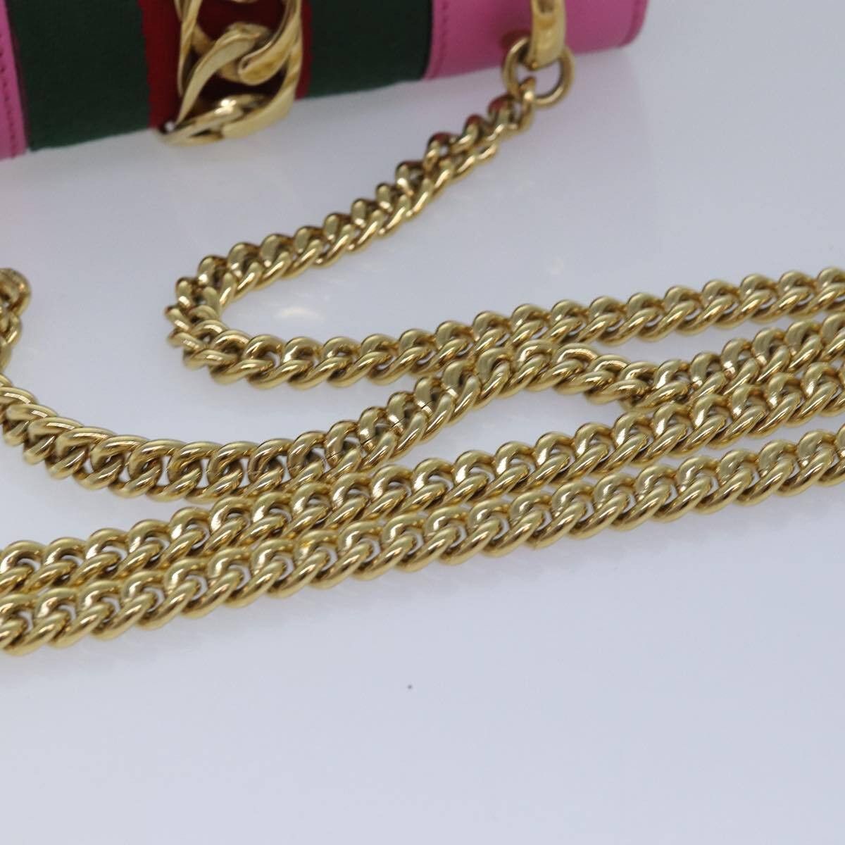 Gucci Gucci Sylvie Chain Shoulder Bag Leather Size ONE SIZE - 8 Thumbnail