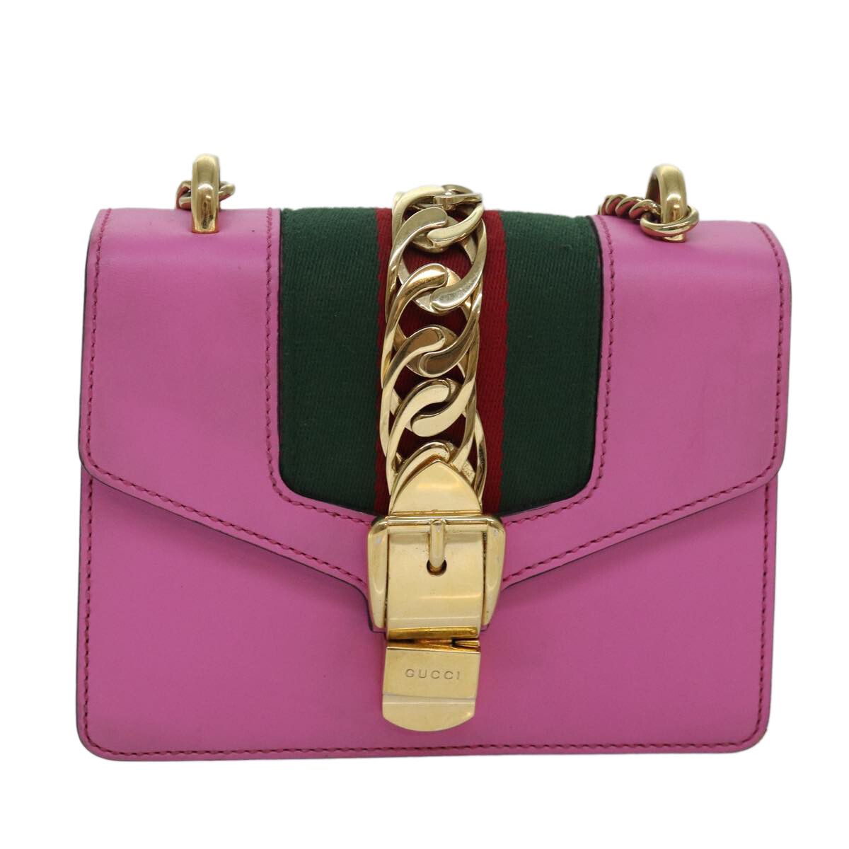 Gucci Gucci Sylvie Chain Shoulder Bag Leather Size ONE SIZE - 17 Thumbnail