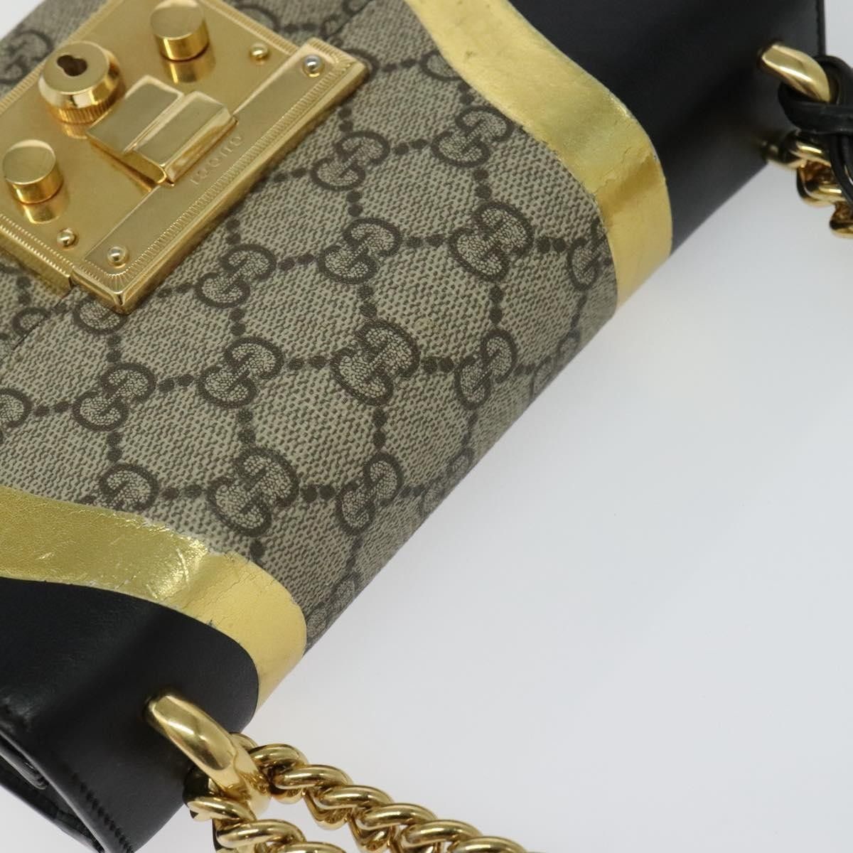 Gucci Gucci Padlock Shoulder Bag GG Coated Canvas and Leather Size ONE SIZE - 18 Thumbnail