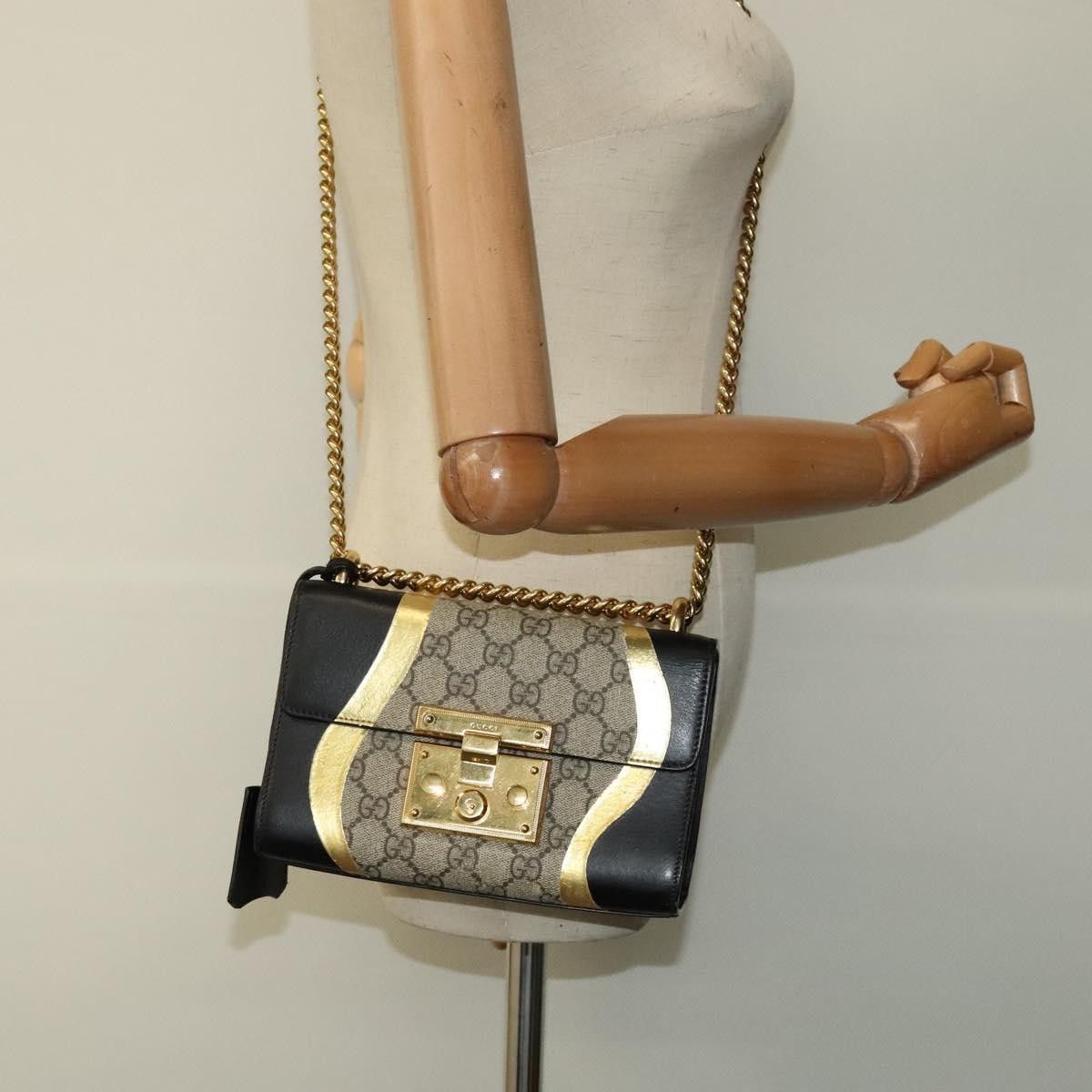 Gucci Gucci Padlock Shoulder Bag GG Coated Canvas and Leather Size ONE SIZE - 16 Thumbnail