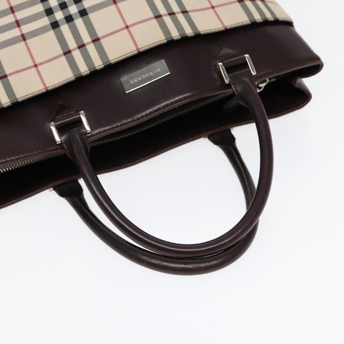 Burberry Burberry Nova Check Tote Canvas and Leather Size ONE SIZE - 7 Thumbnail