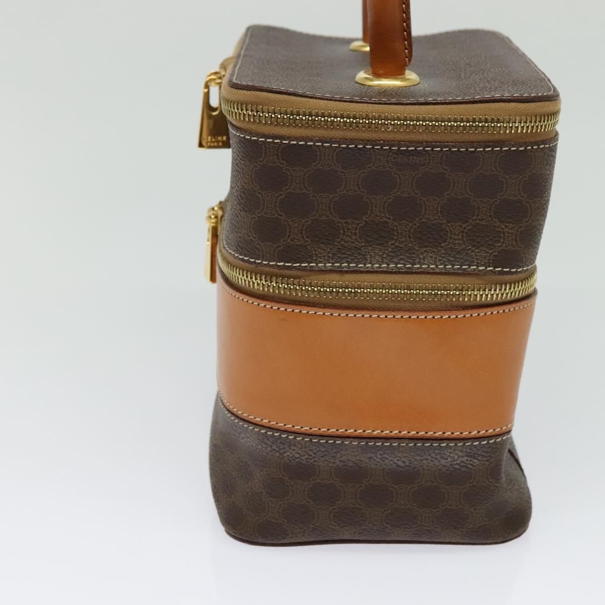 Celine Celine Vintage Double Zip Vanity Case Macadam Coated Canvas Size ONE SIZE - 4 Thumbnail