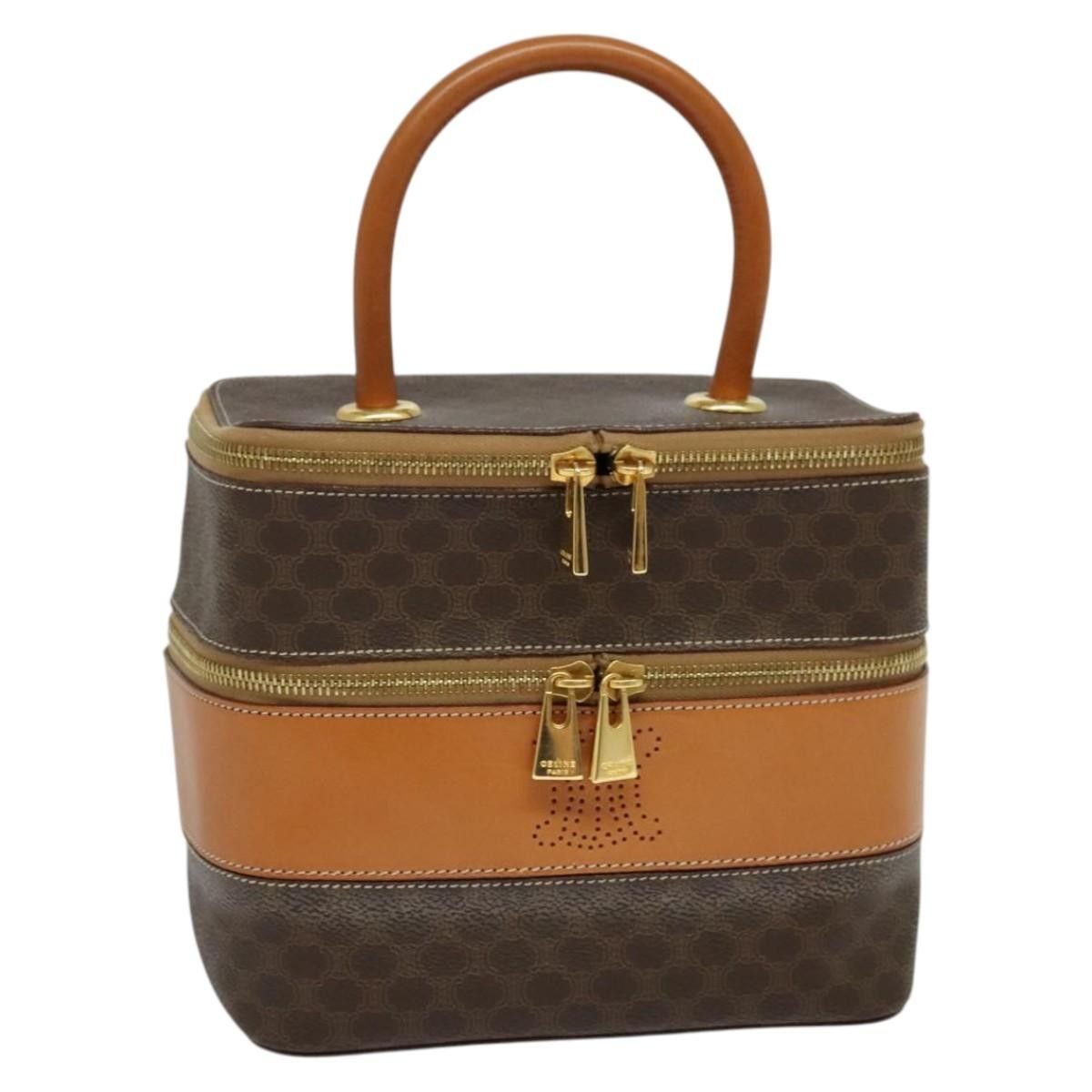 Celine Celine Vintage Double Zip Vanity Case Macadam Coated Canvas Size ONE SIZE - 18 Thumbnail