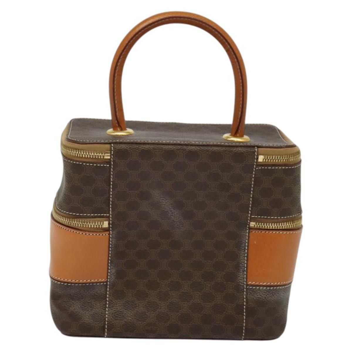Celine Celine Vintage Double Zip Vanity Case Macadam Coated Canvas Size ONE SIZE - 2 Thumbnail