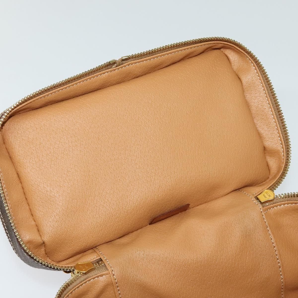 Celine Celine Vintage Double Zip Vanity Case Macadam Coated Canvas Size ONE SIZE - 17 Thumbnail