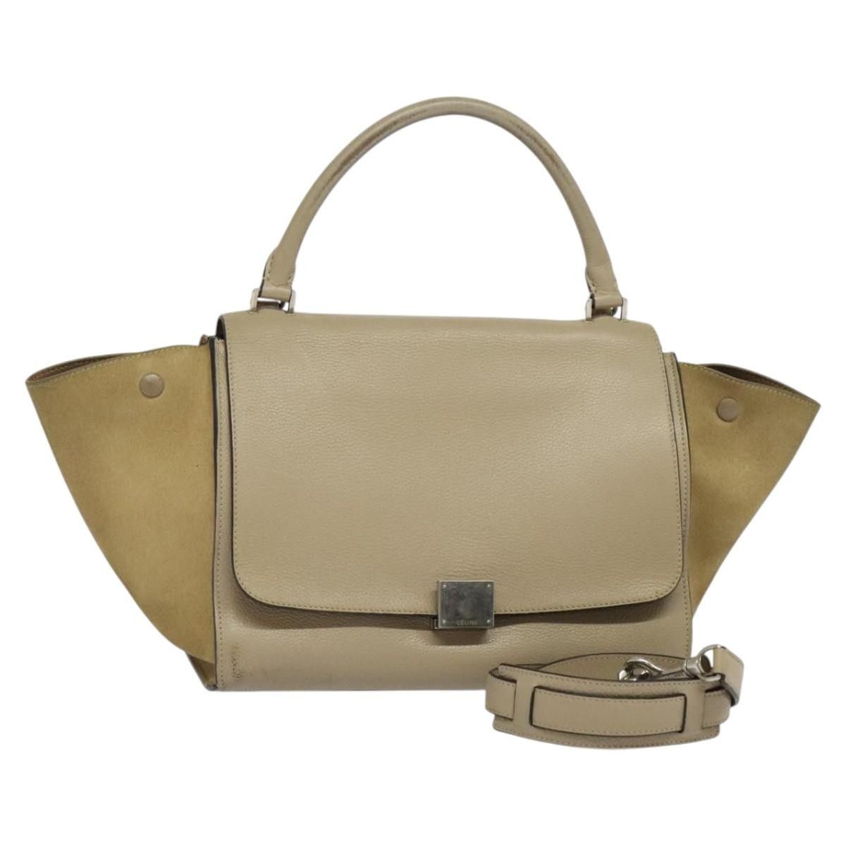 Celine Celine Trapeze Bag Leather with Suede Size ONE SIZE - 15 Thumbnail