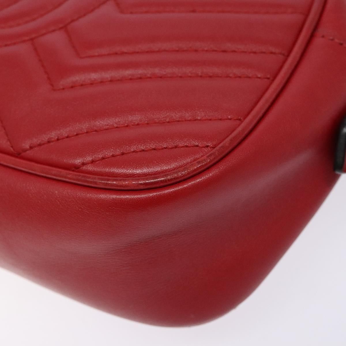 Gucci Gucci GG Marmont Triple Zip Chain Bag Matelasse Leather Size ONE SIZE - 9 Thumbnail