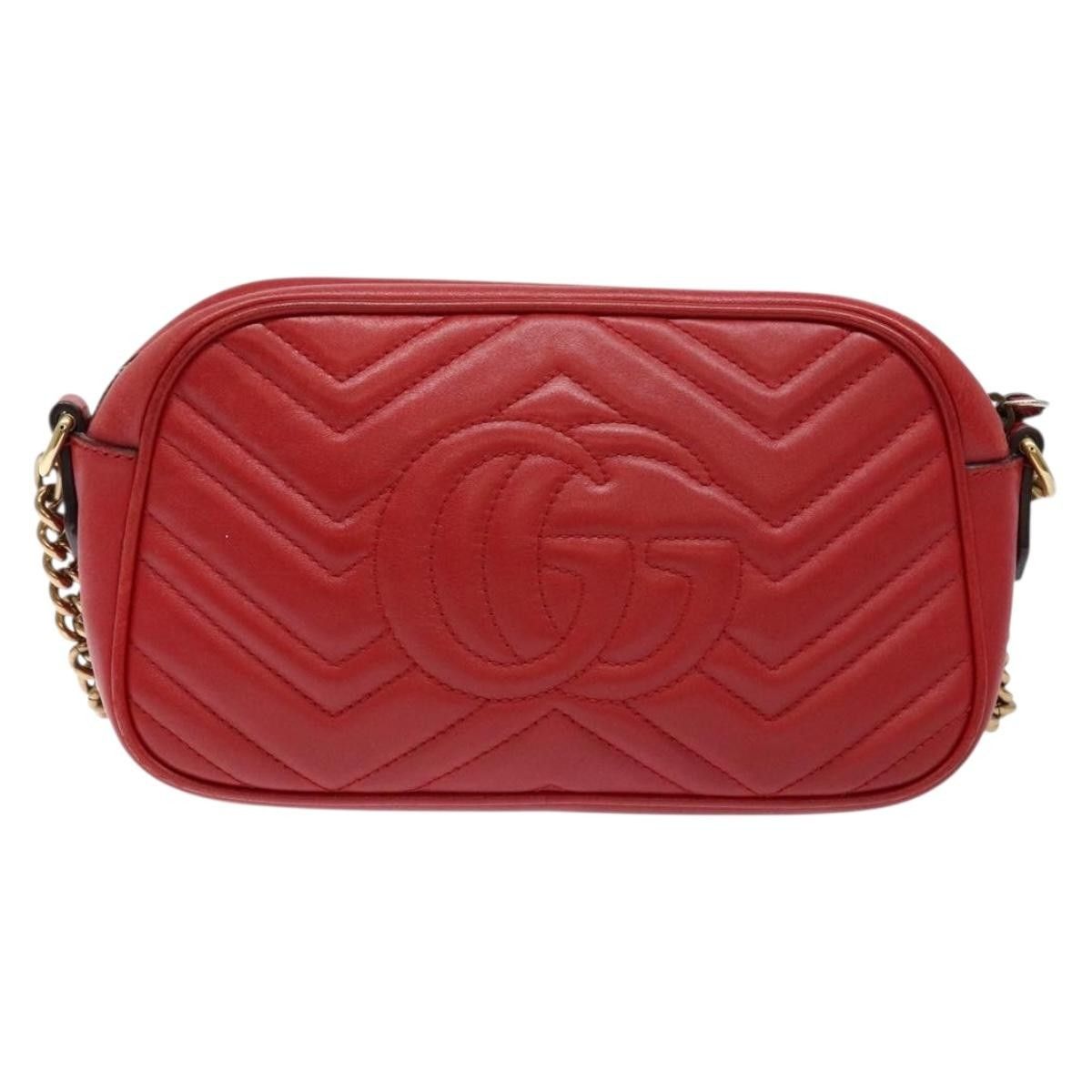 Gucci Gucci GG Marmont Triple Zip Chain Bag Matelasse Leather Size ONE SIZE - 2 Thumbnail