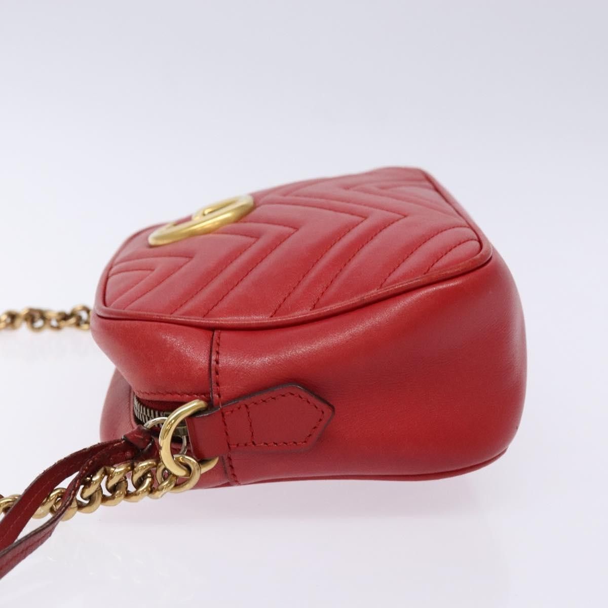 Gucci Gucci GG Marmont Triple Zip Chain Bag Matelasse Leather Size ONE SIZE - 4 Thumbnail