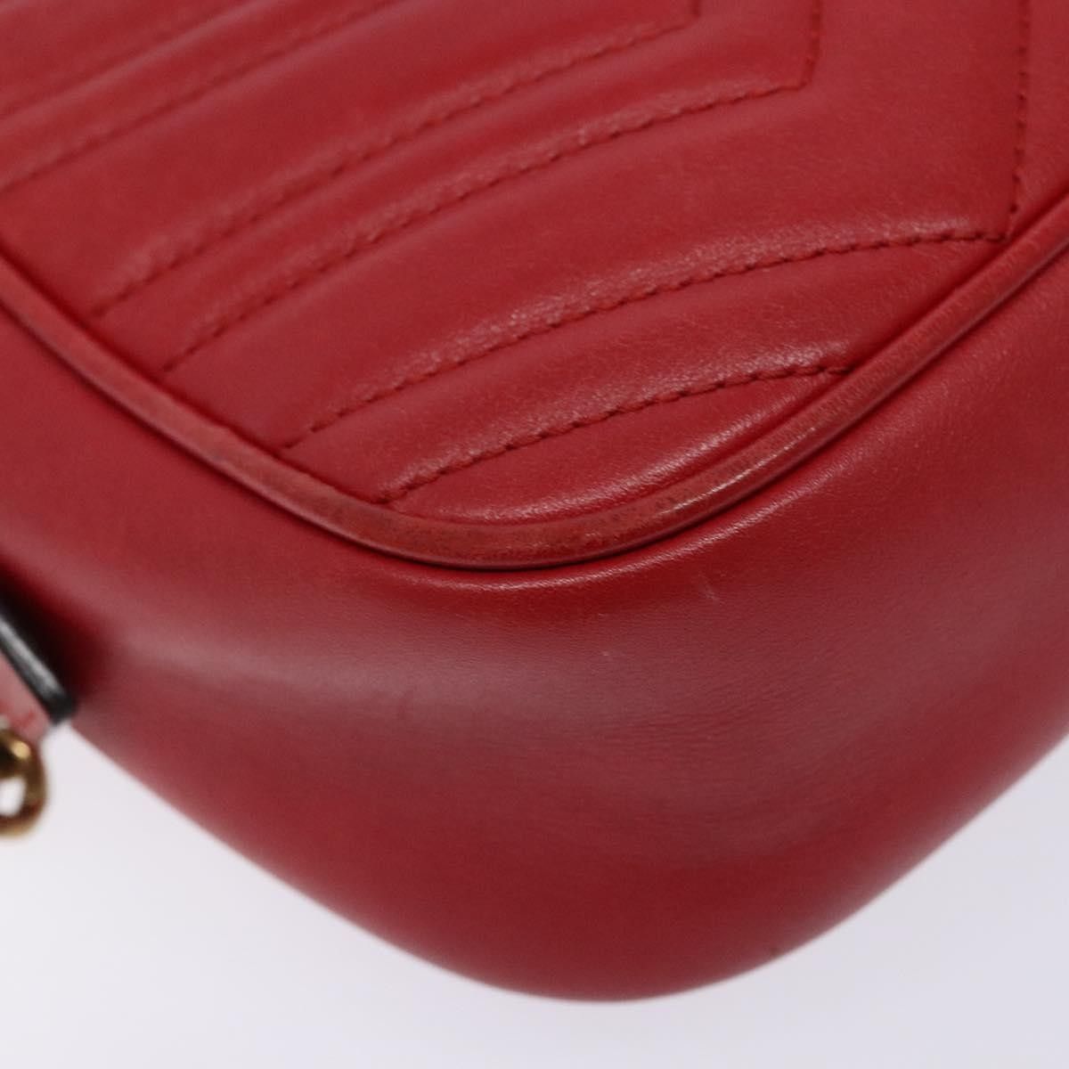Gucci Gucci GG Marmont Triple Zip Chain Bag Matelasse Leather Size ONE SIZE - 10 Thumbnail