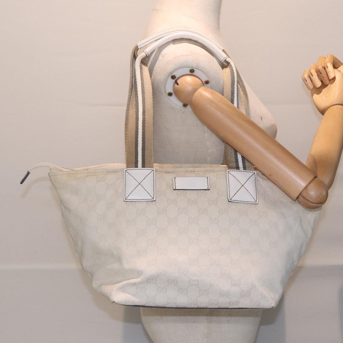 Gucci Gucci Web Zip Tote GG Canvas Size ONE SIZE - 14 Thumbnail