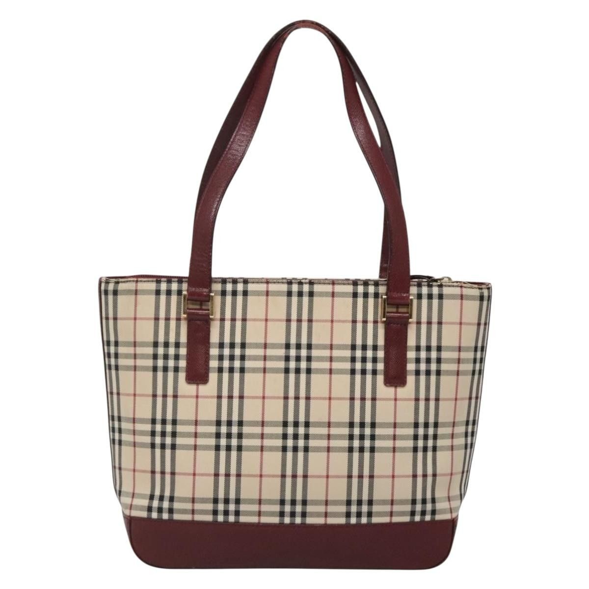 Burberry Burberry Nova Check Tote Canvas and Leather Size ONE SIZE - 2 Thumbnail