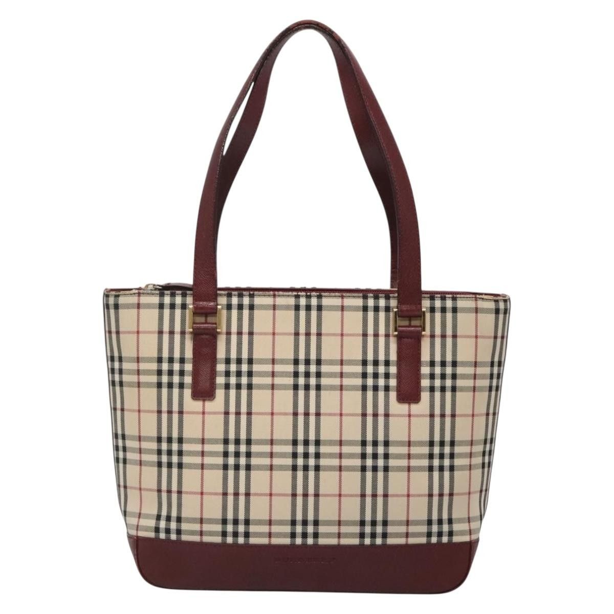 Burberry Burberry Nova Check Tote Canvas and Leather Size ONE SIZE - 17 Thumbnail