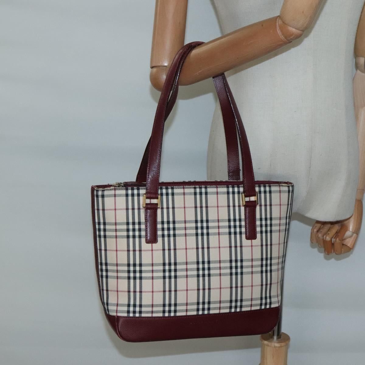 Burberry Burberry Nova Check Tote Canvas and Leather Size ONE SIZE - 12 Thumbnail