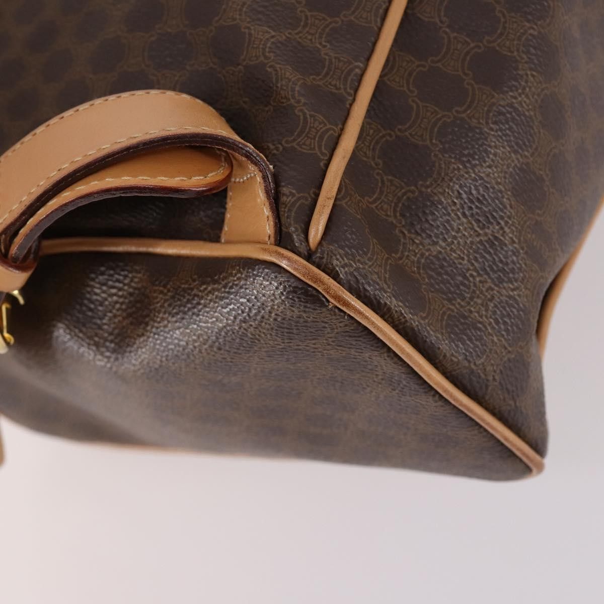 Celine Celine Vintage Drawstring Flap Backpack Macadam Coated Canvas Size ONE SIZE - 11 Thumbnail