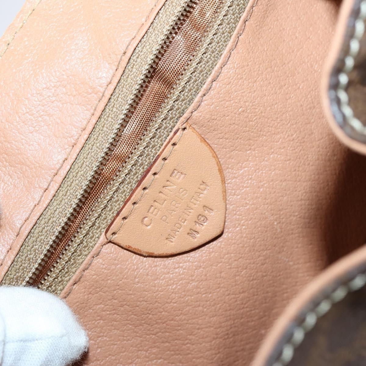 Celine Celine Vintage Drawstring Flap Backpack Macadam Coated Canvas Size ONE SIZE - 6 Thumbnail