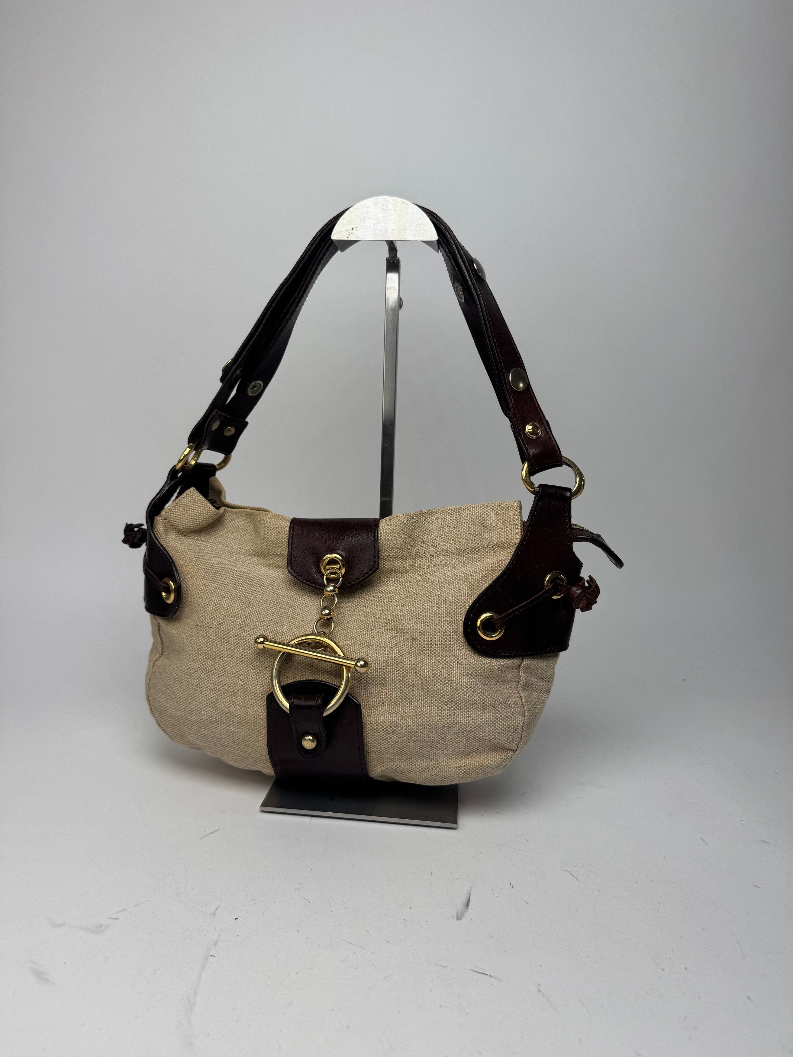 Marni Vintage Handbag beige Brown Size ONE SIZE - 6 Thumbnail