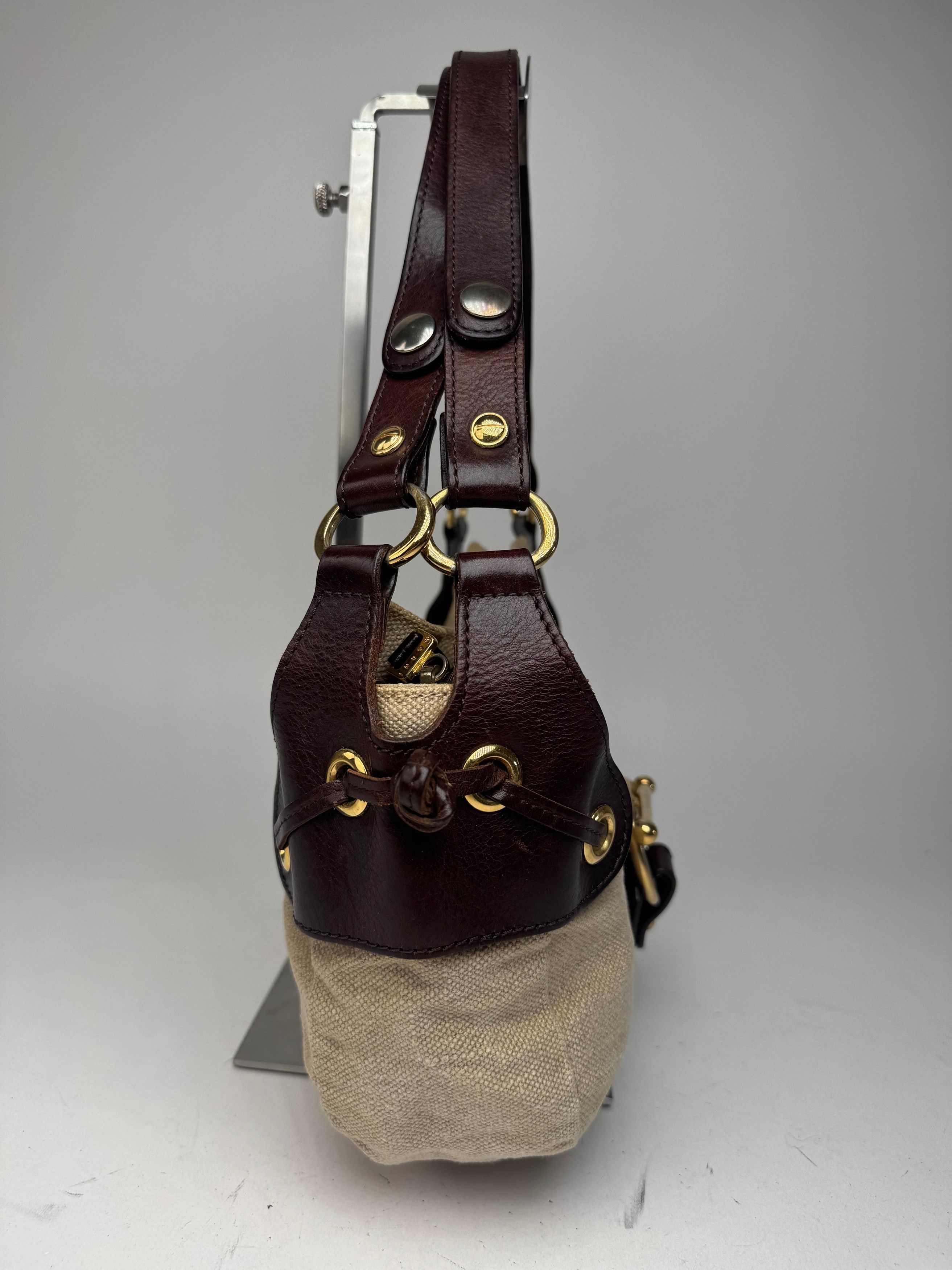 Marni Vintage Handbag beige Brown Size ONE SIZE - 7 Thumbnail