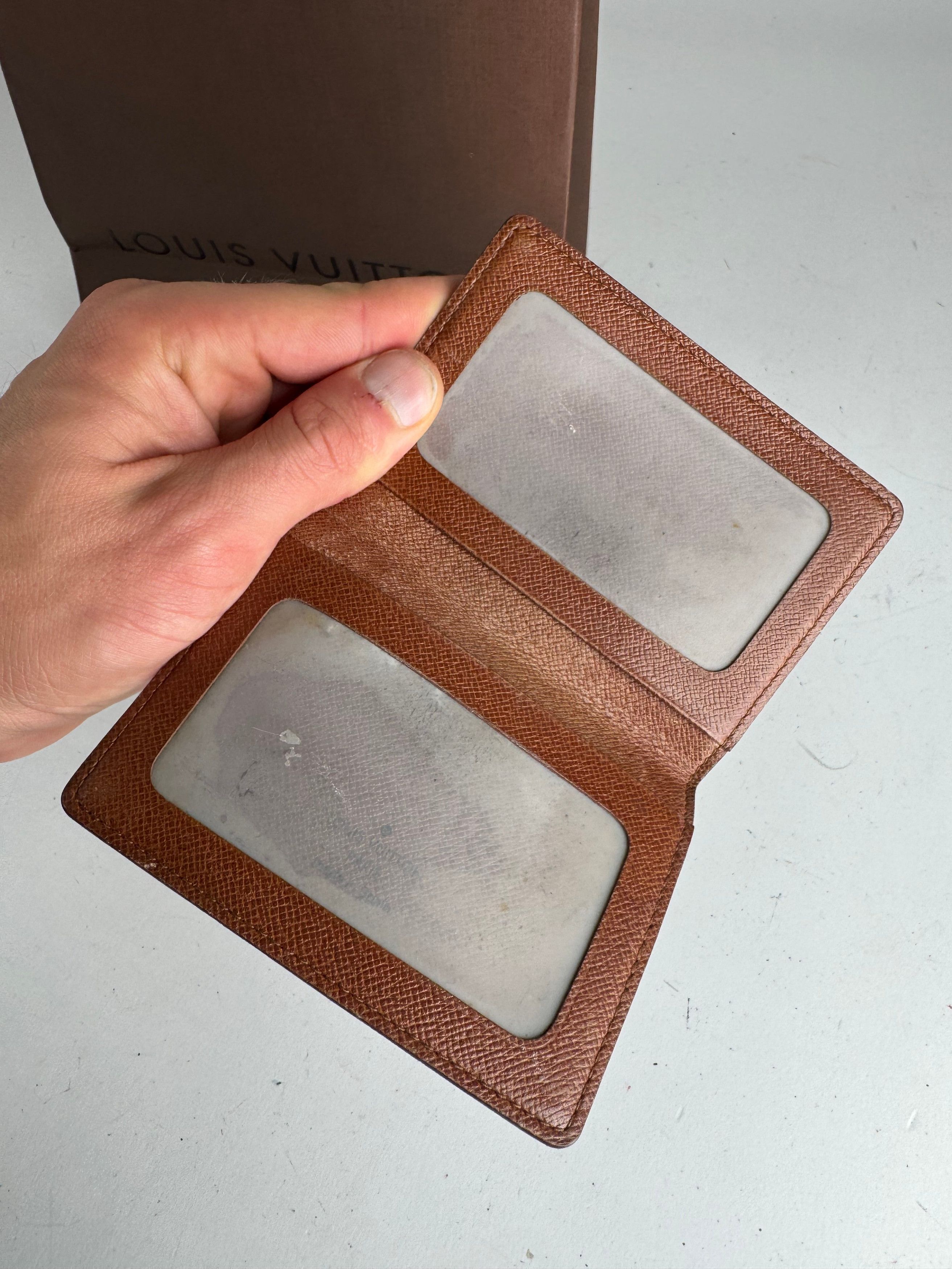 Louis Vuitton Vintage Leather Monogram Card Holder Brown Size ONE SIZE - 3 Thumbnail