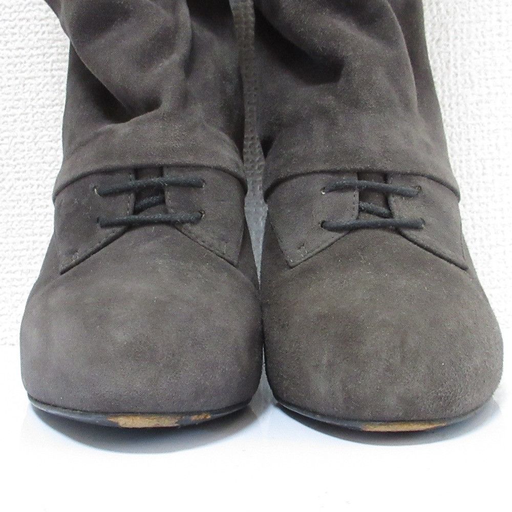 Dolce & Gabbana Dolce & Gabbana Dolce&Gabbana Lace-up Long Boots Suede Suede Shoes DUTY FREE for USA Size ONE SIZE - 4 Thumbnail