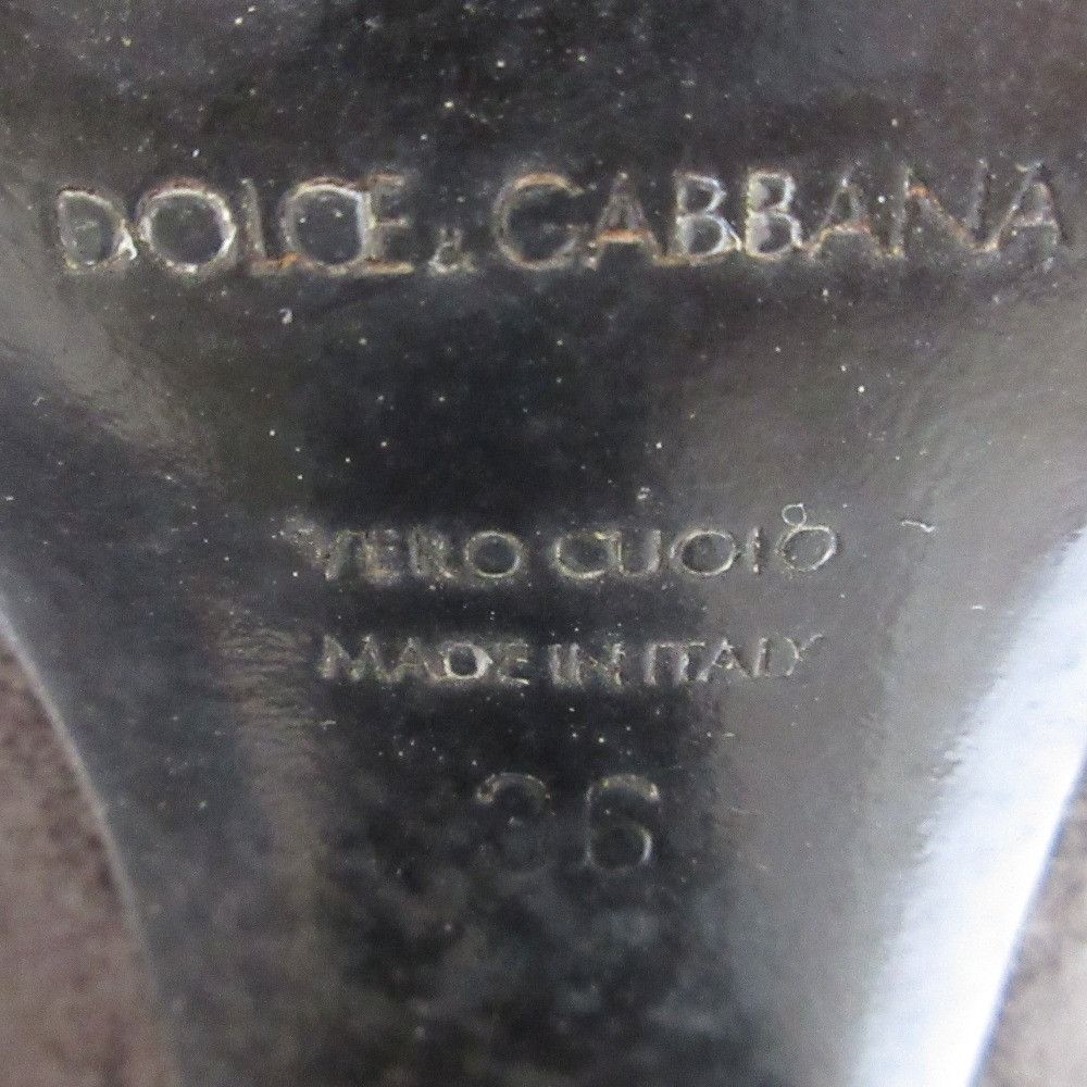 Dolce & Gabbana Dolce & Gabbana Dolce&Gabbana Lace-up Long Boots Suede Suede Shoes DUTY FREE for USA Size ONE SIZE - 9 Thumbnail