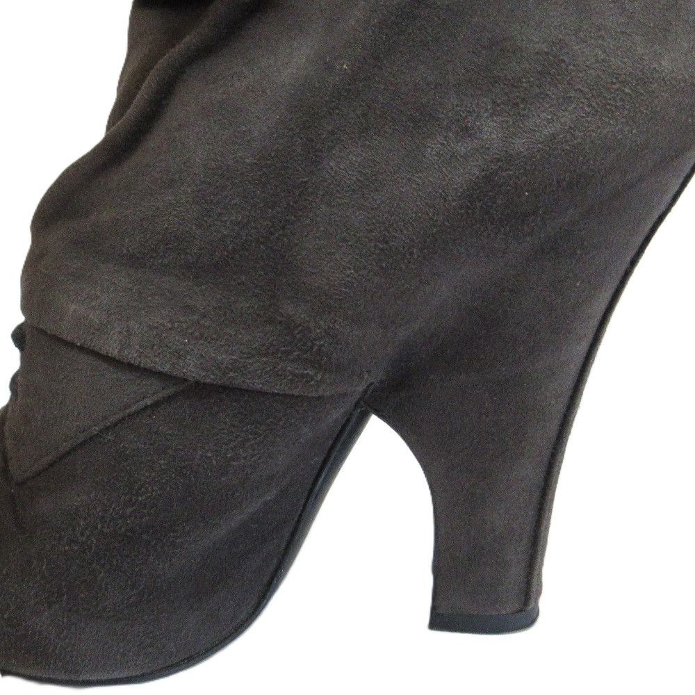 Dolce & Gabbana Dolce & Gabbana Dolce&Gabbana Lace-up Long Boots Suede Suede Shoes DUTY FREE for USA Size ONE SIZE - 18 Thumbnail