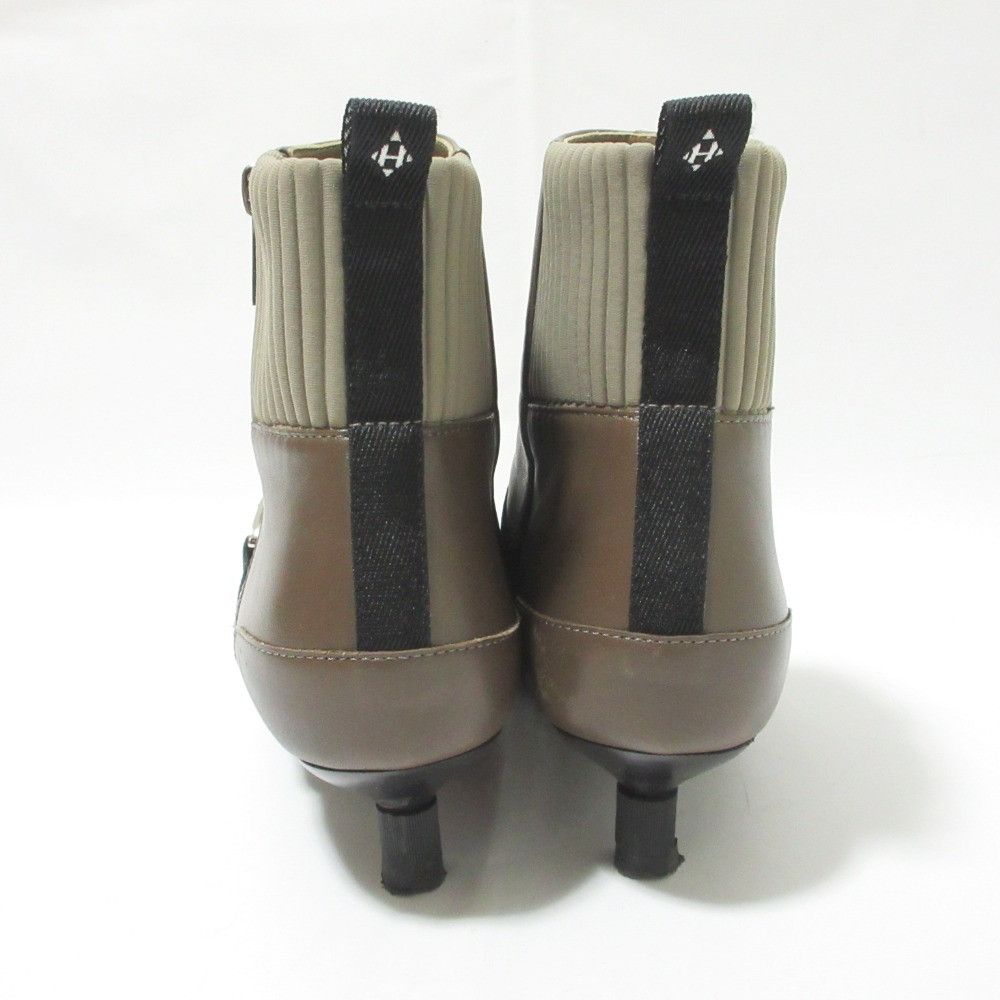 Hermes Hermes Hermes SHOCKY Leather Short Boots Leather Shoes DUTY FREE for USA Size ONE SIZE - 2 Thumbnail