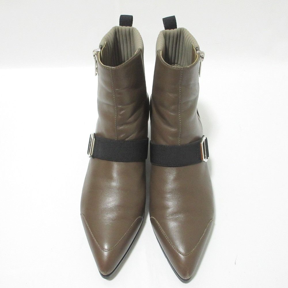Hermes Hermes Hermes SHOCKY Leather Short Boots Leather Shoes DUTY FREE for USA Size ONE SIZE - 5 Thumbnail