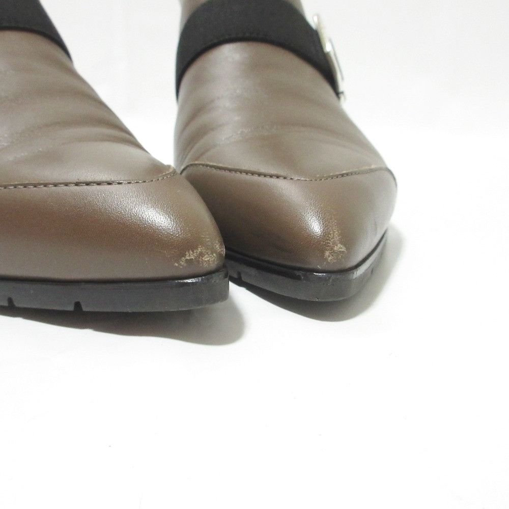 Hermes Hermes Hermes SHOCKY Leather Short Boots Leather Shoes DUTY FREE for USA Size ONE SIZE - 6 Thumbnail