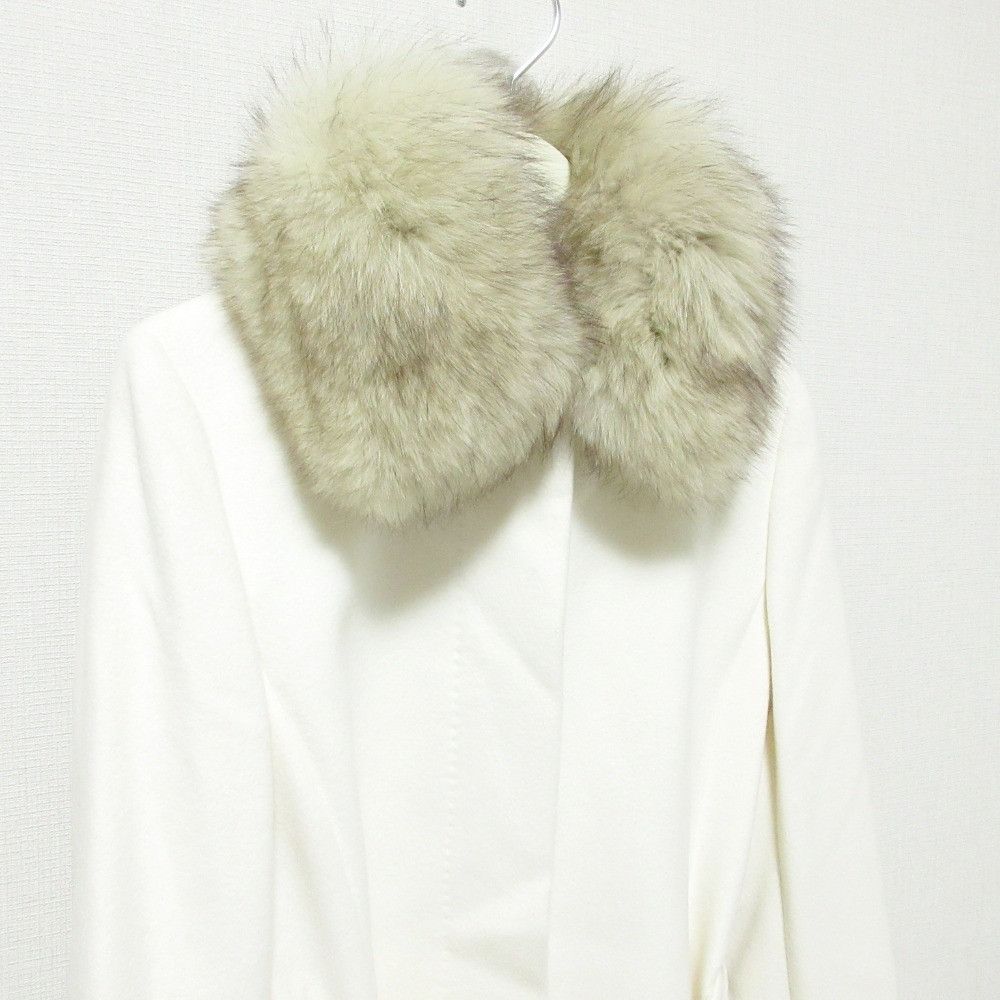 Other Other INED Saga Furs Fox Fur Angora Wool Coat Others Outerwear DUTY FREE for USA Size ONE SIZE - 3 Thumbnail