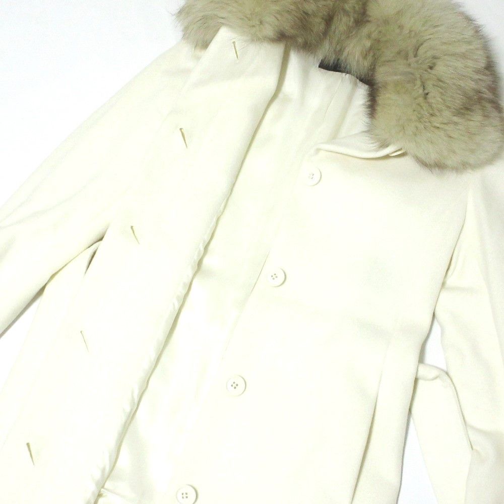 Other Other INED Saga Furs Fox Fur Angora Wool Coat Others Outerwear DUTY FREE for USA Size ONE SIZE - 4 Thumbnail